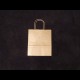 White/Brown Twisted Paper Handle Kraft Paper Carrier Bags - Strong 100 GSM - 150 bags per box